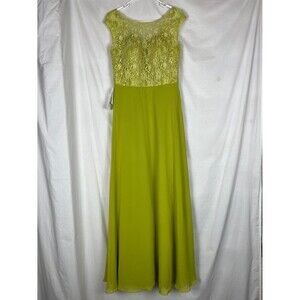NWT Cicinia Pea Green Treasure Lace Long Maxi Dress